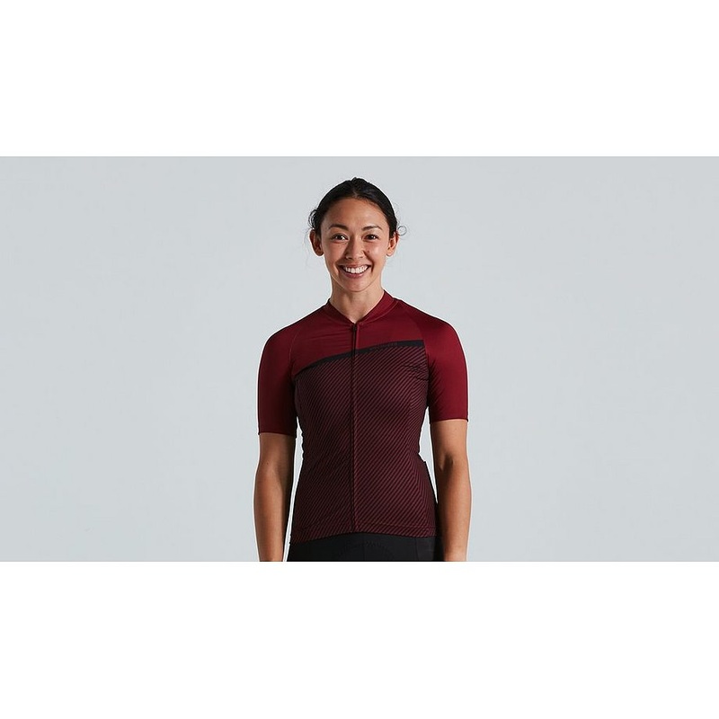 Specialized Sl Stripe Jersey Ss Wmn Crimson Xs
