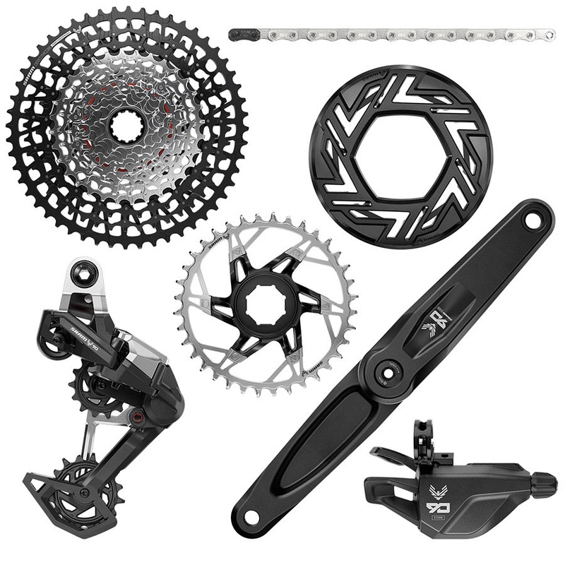 SRAM Eagle 90 Ebike Groupset –  160mm Brose 36T Clip-on Guard Chain XS-1275 10-52t Single Click Shifter Rear Derailleur