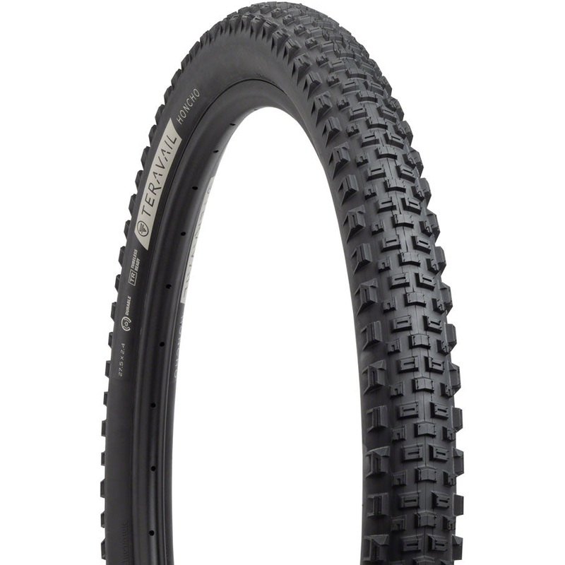 Teravail Honcho Tire – 27.5 x 2.4 Tubeless Folding BLK Durable Grip Compound