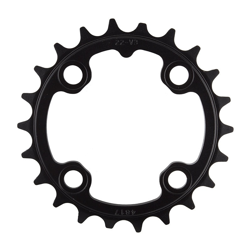 TruVativ Trushift 22t 64mm BCD 8 and 9 Speed and 2×10 Chainring Black Alloy