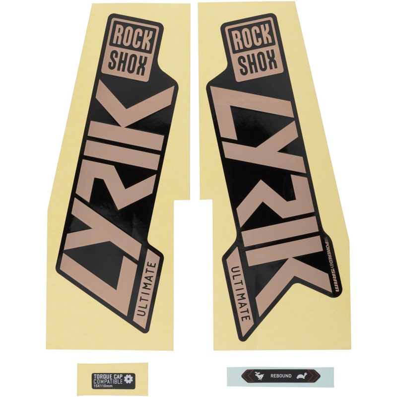 Rockshox Fork Decal Kit – Lyrik Ultimate 27.5″/29″ Matte Copper Foil/High Gloss BLK