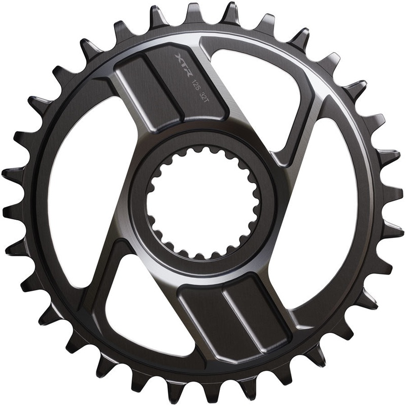 Shimano XTR SM-CRM96 1x Direct Mount Chainring – 32t Shimano Direct Mount For 12-Speed HG+ Chain Fits M9200 M9220 Crank Dark Gray