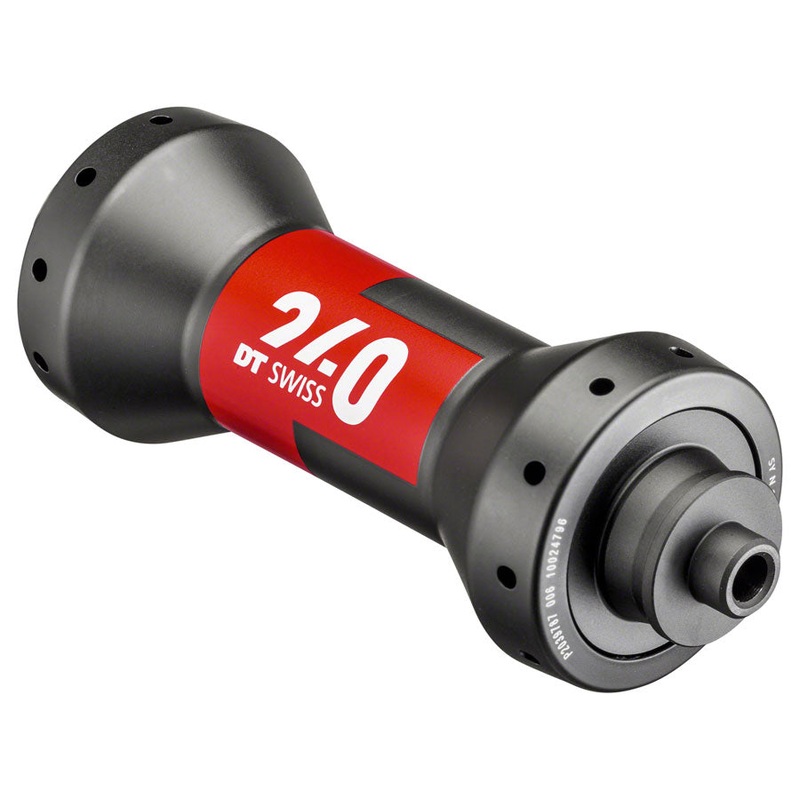 DT Swiss 240 Front Hub – QR x 100mm Black/Red 20H