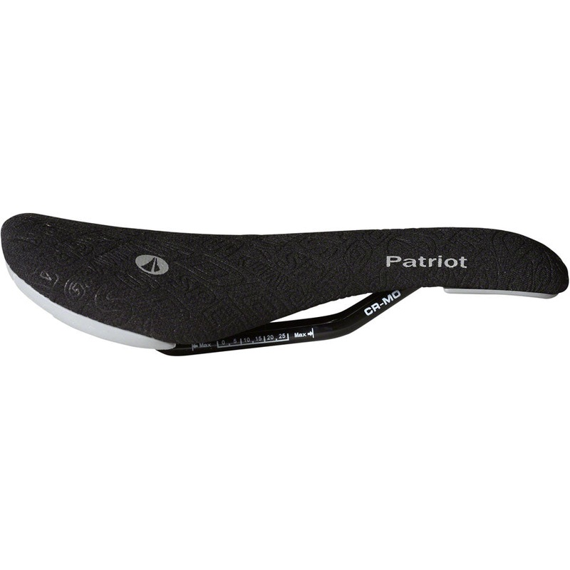 SDG Patriot RL Saddle – Chromoly, Black/Gray