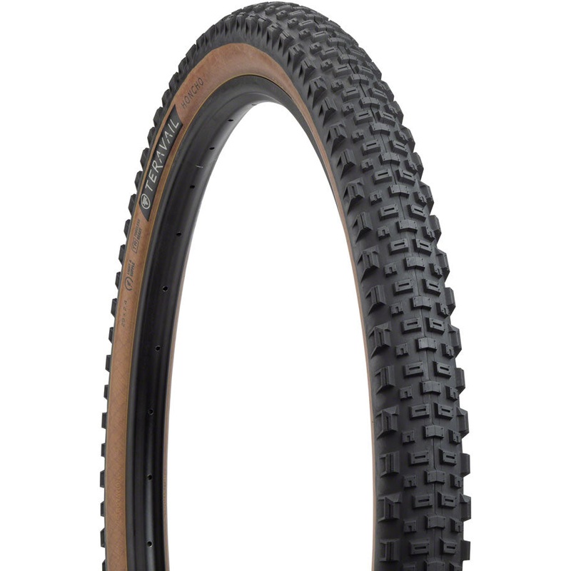 Teravail Honcho Tire – 29 x 2.4 Tubeless Folding Tan Light Supple Grip Compound