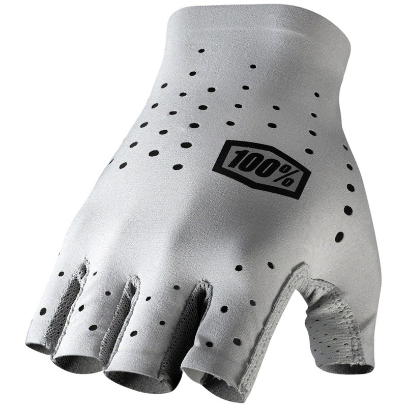 100% Sling Gloves – Gray Short Finger Womens Medium