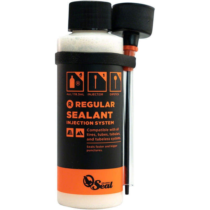 Orange Seal Tubeless Tire Sealant with Twist Lock Applicator – 4oz