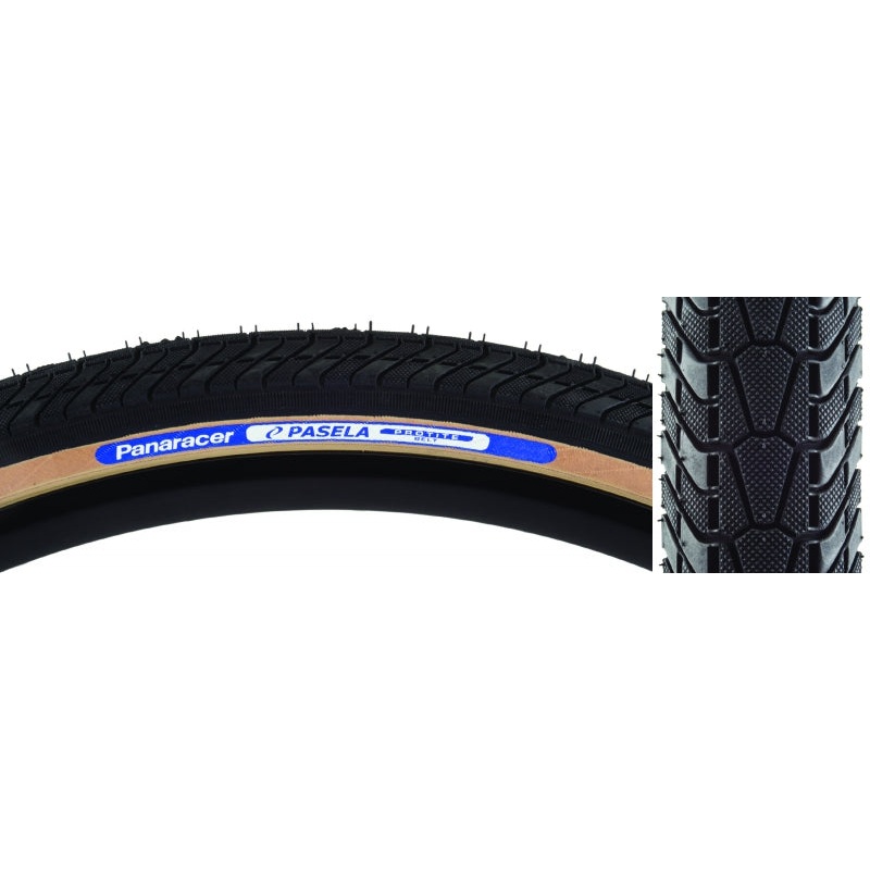 Panaracer Pasela ProTite Tire – 700 x 28 Clincher Folding Black/Tan 60tpi
