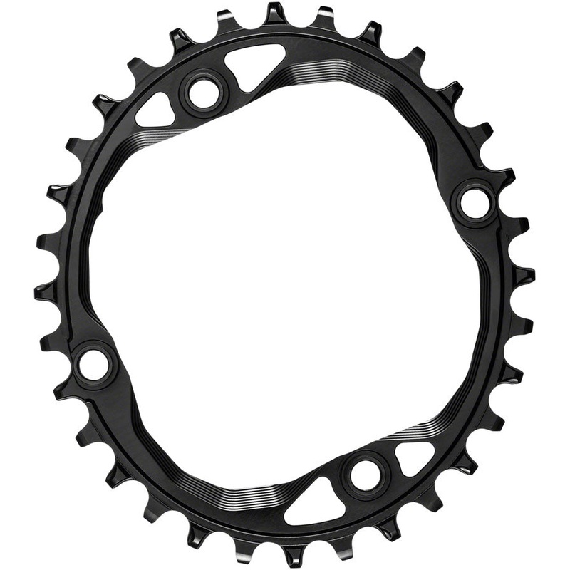 absoluteBLACK Oval 104 BCD Chainring – 32t 104 BCD 4-Bolt Narrow-Wide Black