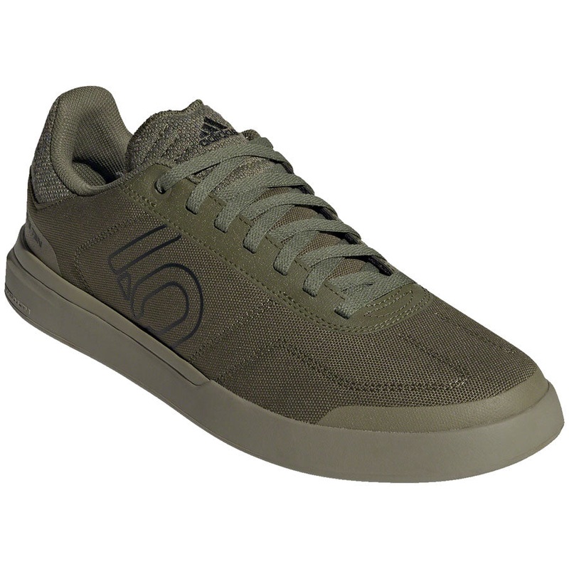 Five Ten Sleuth DLX Canvas Flat Shoes – Mens Focus Olive/Core BLK/Pulse Lime 7