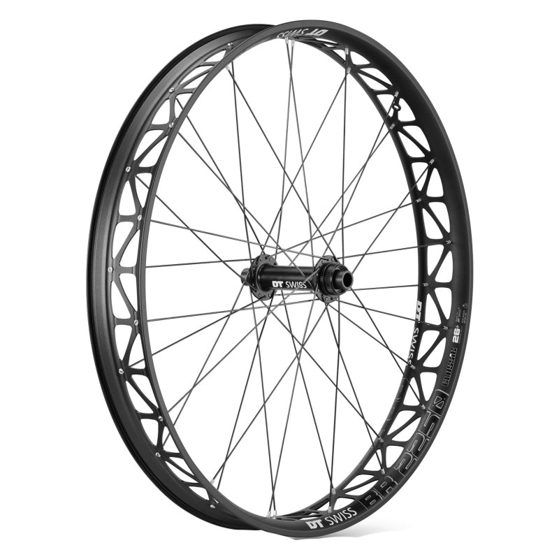 DT Swiss Big Ride 2250 Classic Front Wheel – 26″ 15 x 150mm Center-Lock BLK/White Clincher