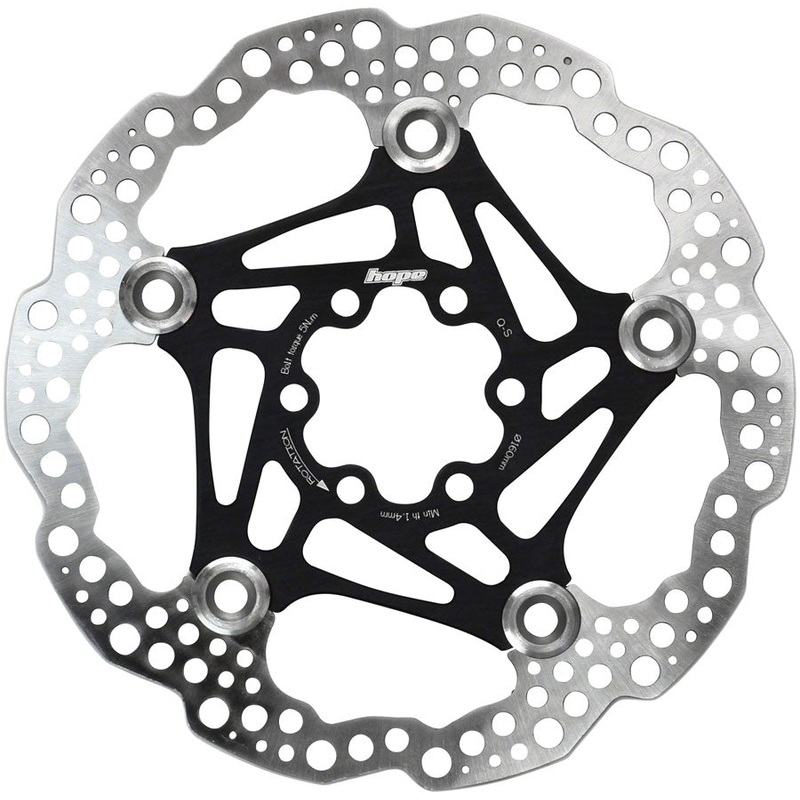 Hope Floating Disc Brake Rotor – 160mm 6-Bolt Black