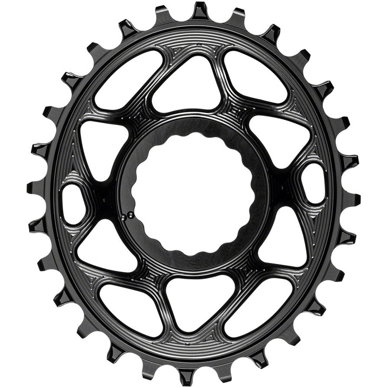 absoluteBLACK Oval Narrow-Wide Direct Mount Chainring – 28t CINCH Direct Mount 3mm Offset BLK