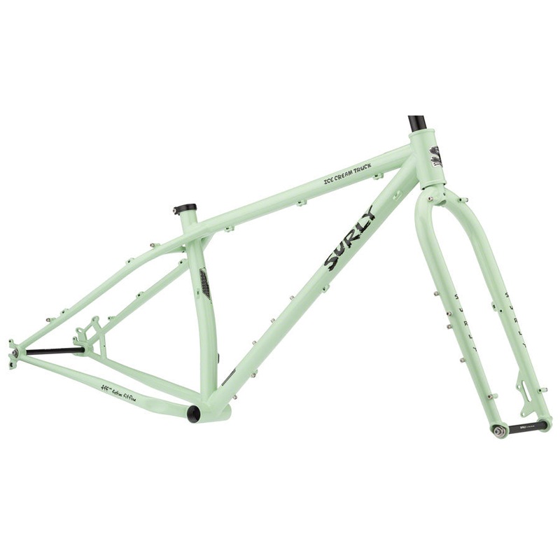 FM0238 Surly Ice Cream Truck Fat Bike Frameset – 26″ Steel Buttermint Green Small