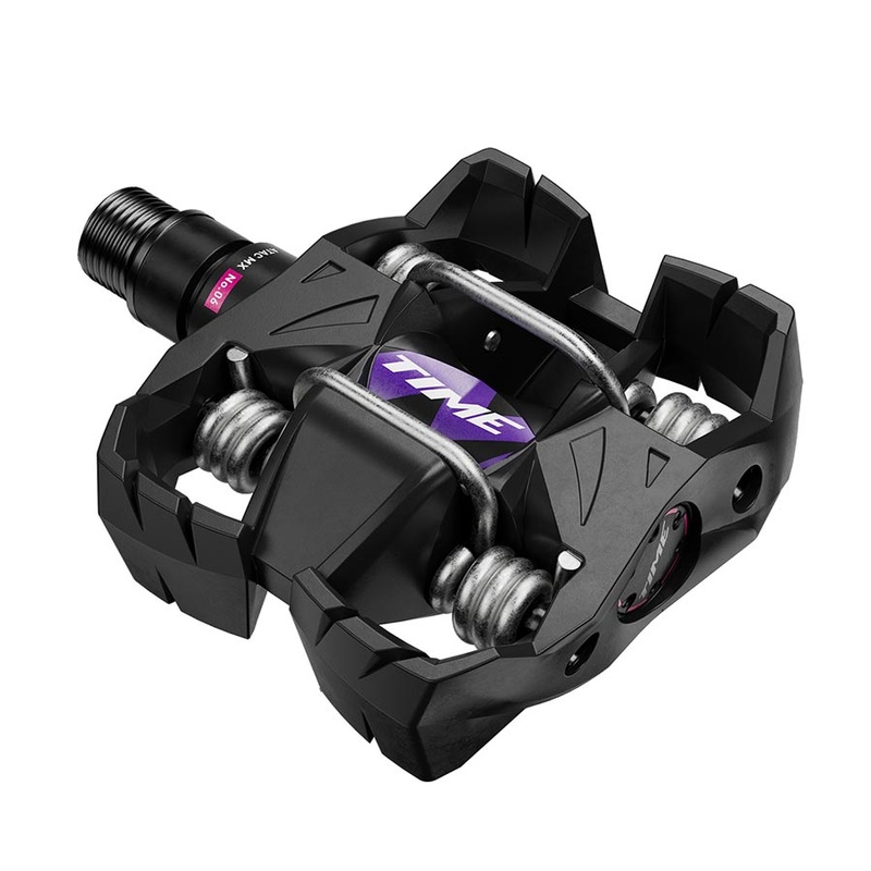 Time MX 6 Pedals – Dual Sided Clipless with Platform Aluminum 9/16″ Black B1