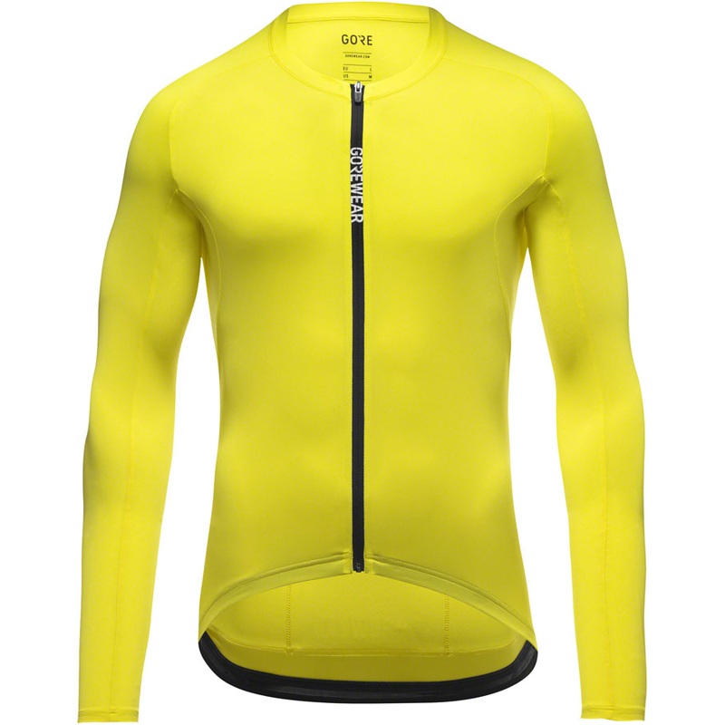 Gorewear Spinshift Long Sleeve Jersey – Neon Yellow Mens Small