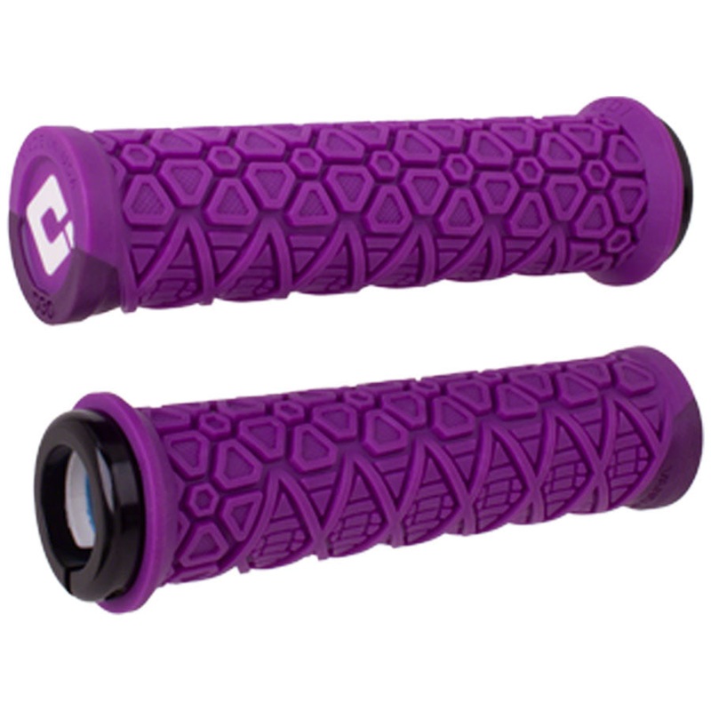 ODI Vanquish Grips – Purple/Metallic Purple Lock-On