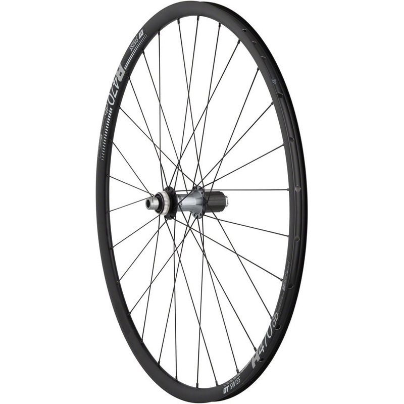 Quality Wheels Ultegra/DT R470db Rear Wheel – 700 12 x 142mm Center-Lock HG 11 MTN BLK 28H