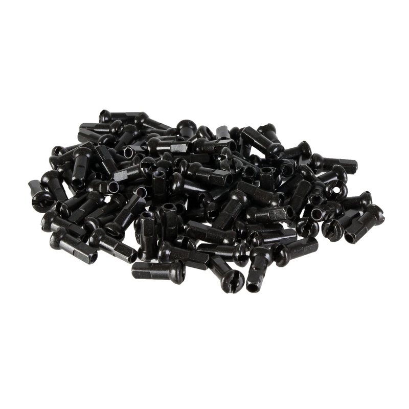 DT Swiss Pro Head Pro Lock Brass Nipples: 2.0 x 12mm Black Box of 100