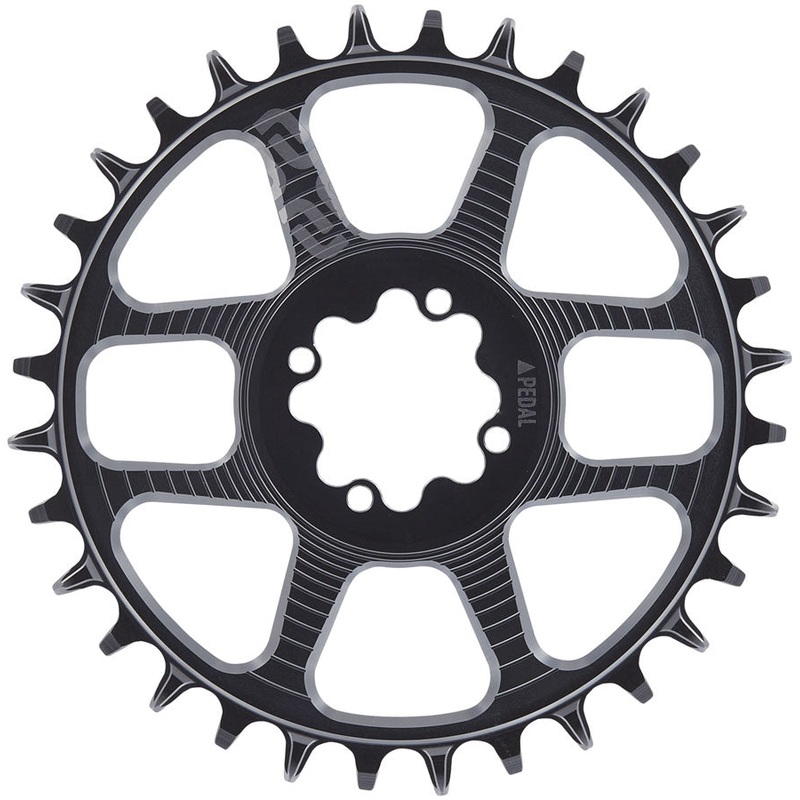 e*thirteen Helix Race 8-Bolt Chainring – 34t 11/12-Speed 3mm Offset 8-Bolt Direct Mount BLK