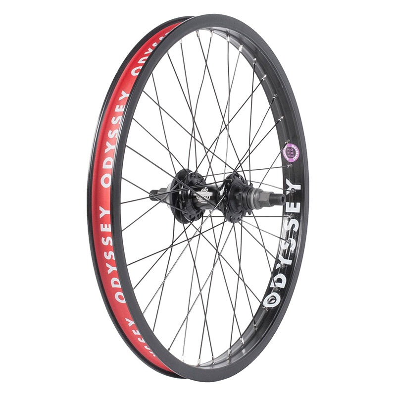 Odyssey Quadrant Rear Wheel – 20″ 14 x 110mm Rim Brake Freecoaster LHD Black