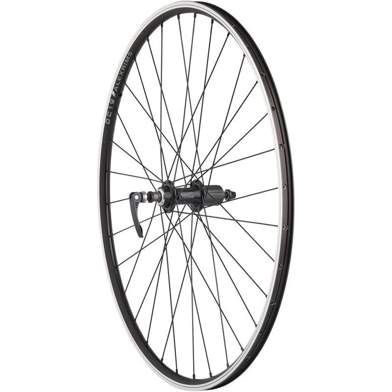 Quality Wheels Value Double Wall Series Rear Wheel – 700 QR x 135mm Rim Brake HG 10 BLK Clincher 32H