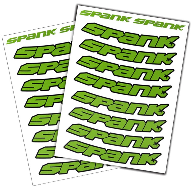 Spank Spank Rim Decals – Bright Green