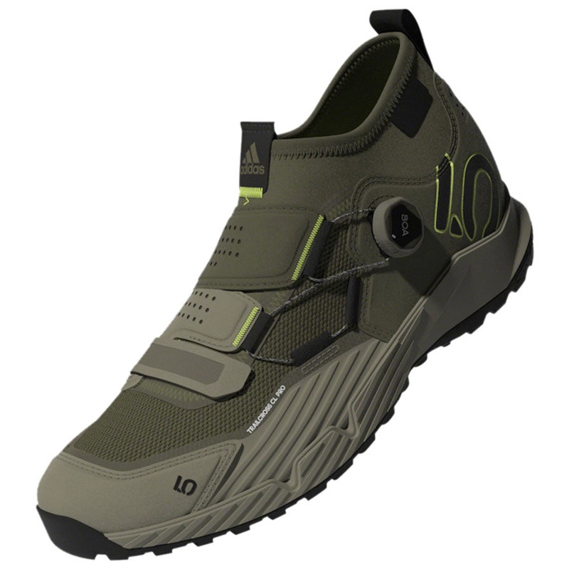 Five Ten Trailcross Pro Mountain Clipless Shoes – Mens Green/BLK/Green 9.5