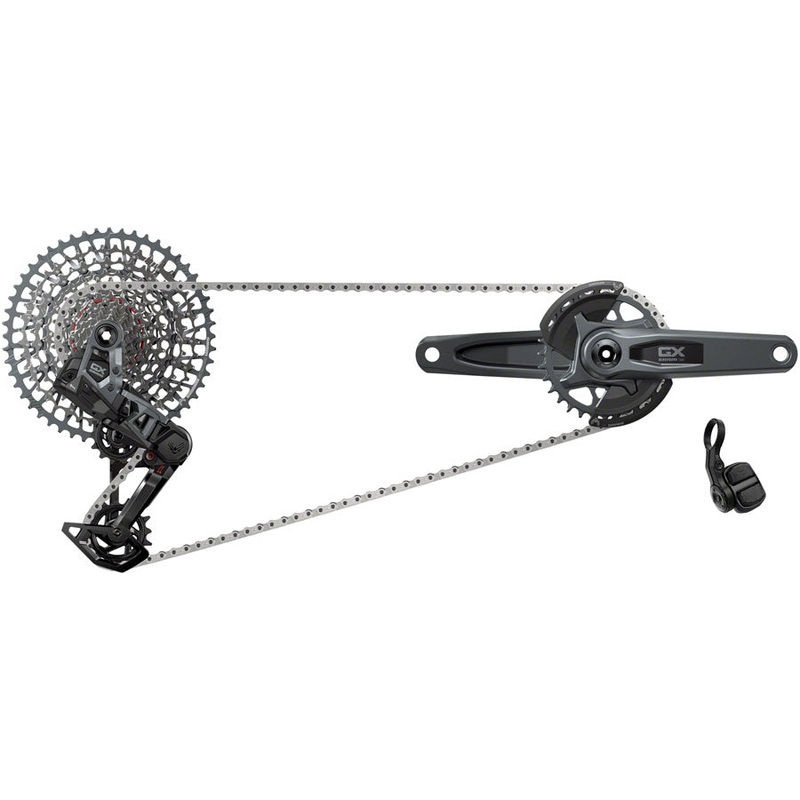 SRAM GX T-Type Eagle Transmission Groupset – 165mm Crank 32t Chainring AXS POD Controller 10-52t Cassette Rear Derailleur Chain