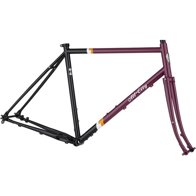 All-City Gorilla Monsoon Frameset – 650b Steel Charred Berry 52cm