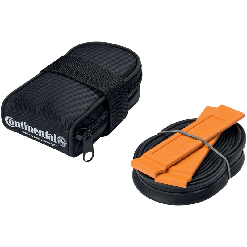 Continental Saddle Bag – Includes 700 x 18-25 Presta Tube 2 Tire Levers BLK