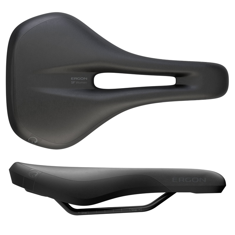 Ergon SF Saddle – Steel Black Womens Small/Medium