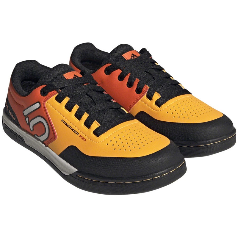 Five Ten Freerider Pro Flat Shoes – Mens Solar Gold/Ftwr White/Impact Orange 9.5