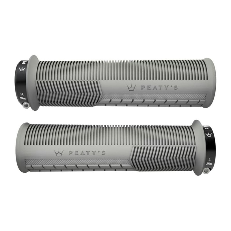 Peaty’s Mushroom Thin Lock-On Grips Pair Slate