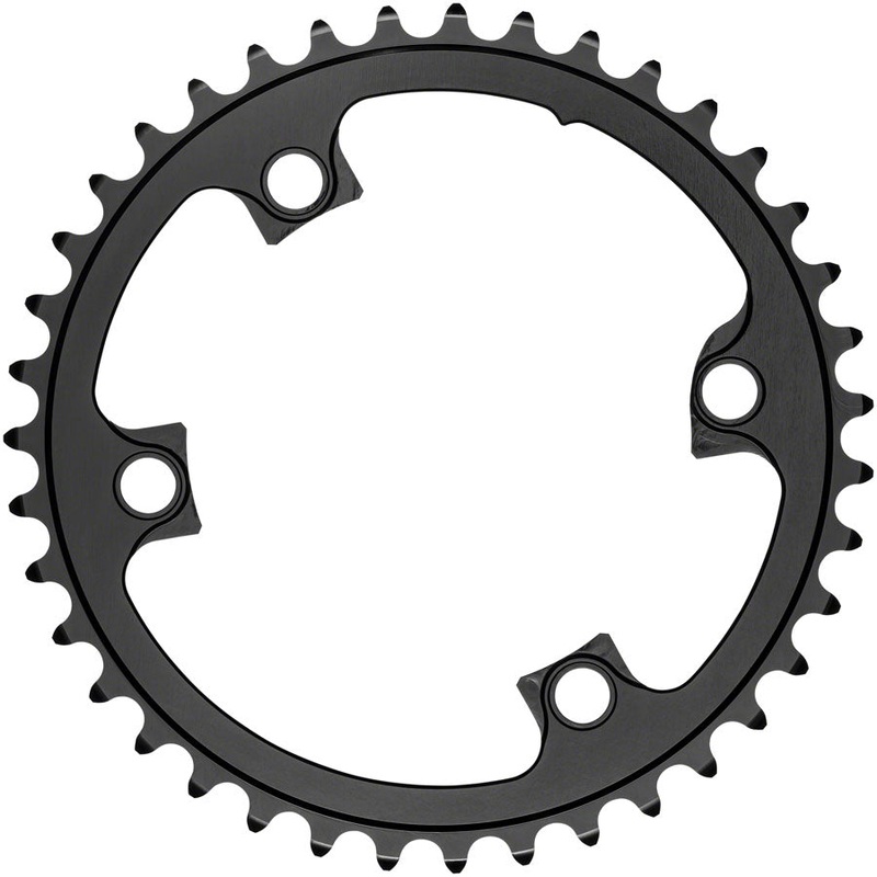 Absolute Black Round Chainring 4x110BCD Shimano Asym 36T – Black