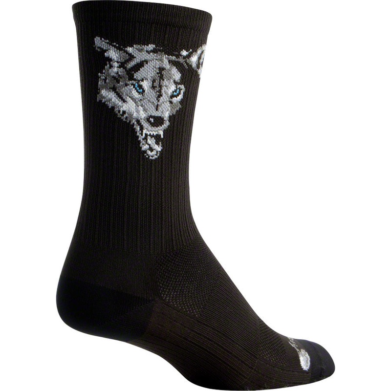 SockGuy SGX Wolf Socks – 6″ Black Large/X-Large