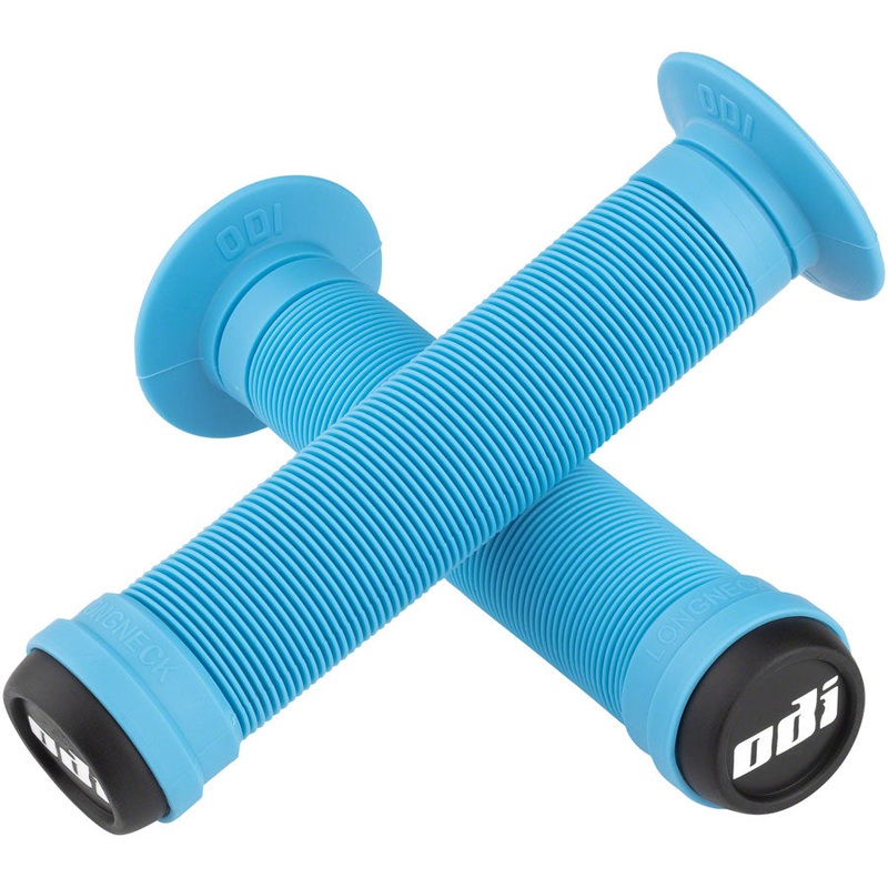 ODI Longneck ST Grips – Aqua Flange