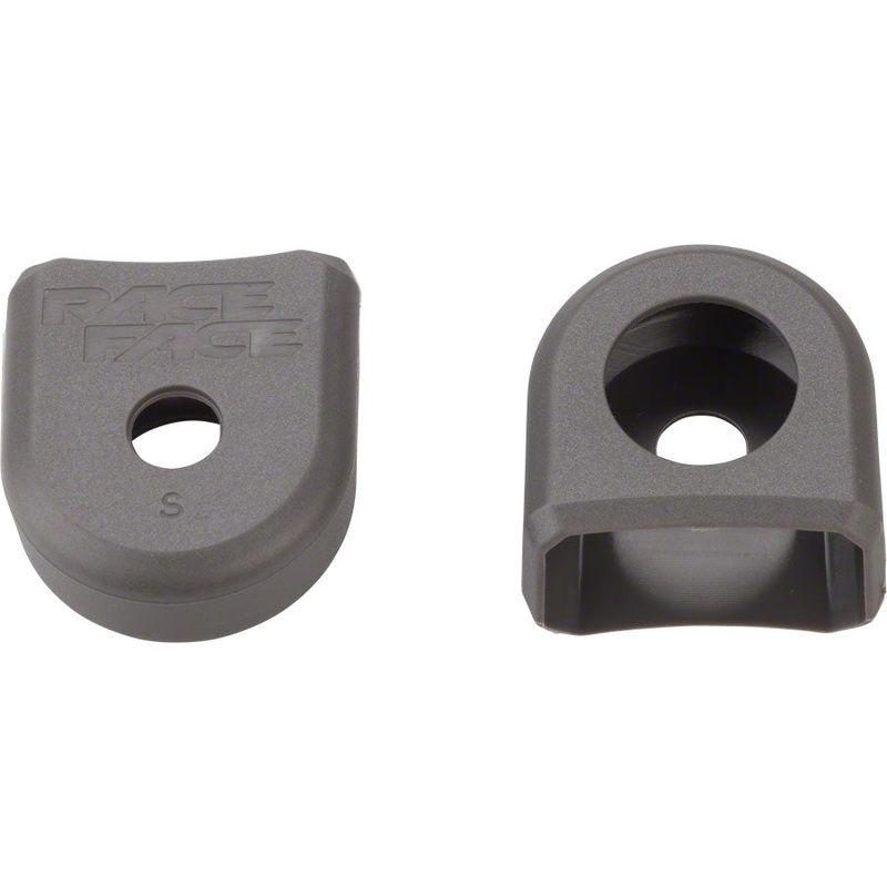 RaceFace Crank Boots: For Alloy Cranks 2-Pack Gray