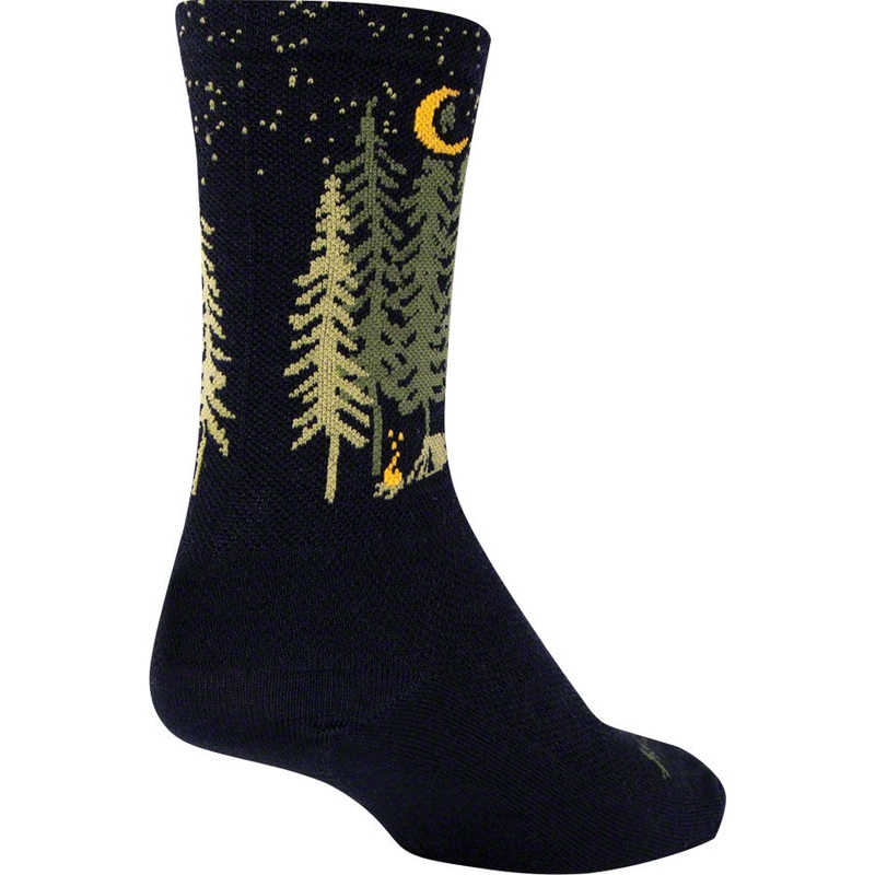 SockGuy Wool Camper Socks – 6″ Black Small/Medium