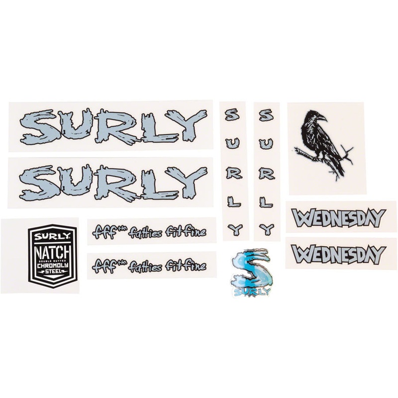 Surly Wednesday Decal Set – Light Blue
