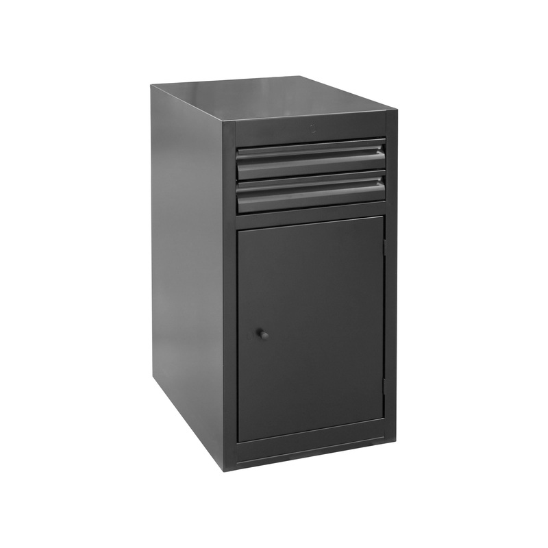 Tool Unior Workbench Single Center Cabinet Black