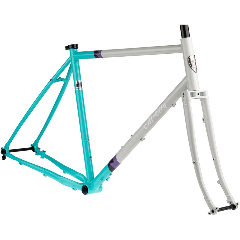 All-City Gorilla Monsoon Frameset – 650b Steel Aqua Seafoam 49cm