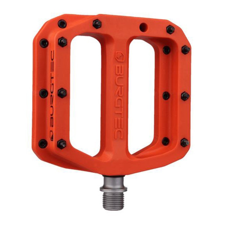 Burgtec MK4 Composite Flat Pedals – Iron Bro Orange