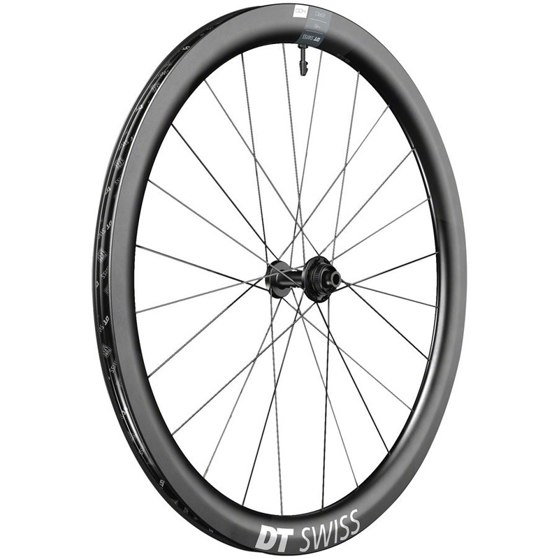 DT Swiss ERC 1400 DiCut 45 Front Wheel – 700c, 12 x 100mm, Center-Lock, Black