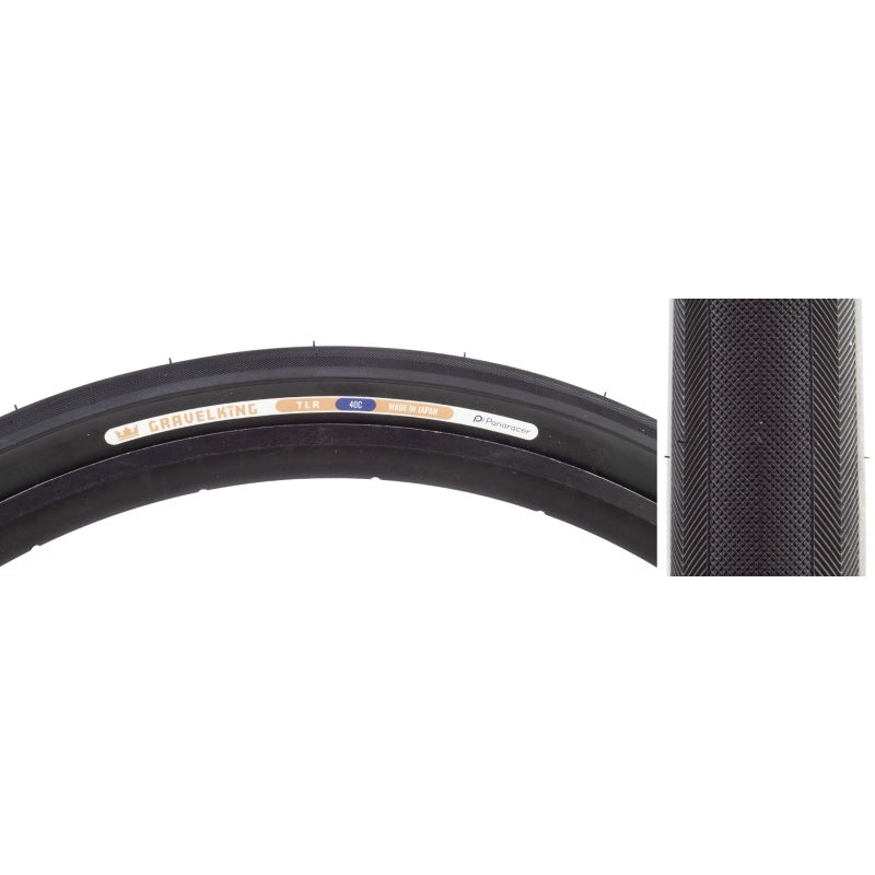 Panaracer GravelKing Slick Tire – 700 x 40 Tubeless Folding Black
