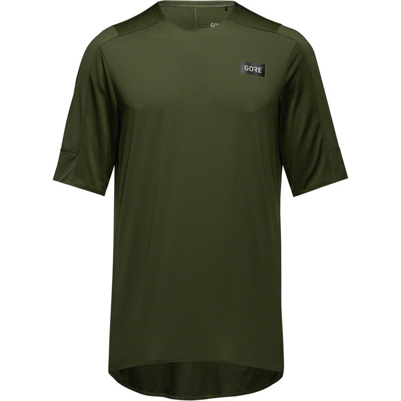 Gorewear Trail KPR Tech Jersey – Utility Green Mens Large