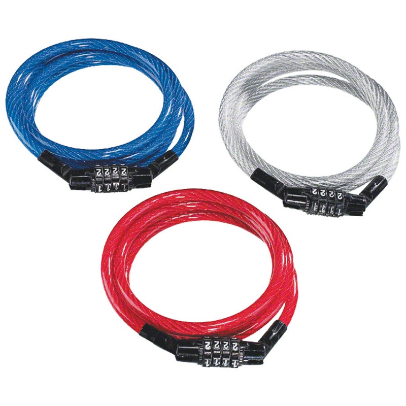 Kryptonite KryptoFlex Keeper 712 4-Digit Combo Cable Lock 4 x 7mm Assorted Colors