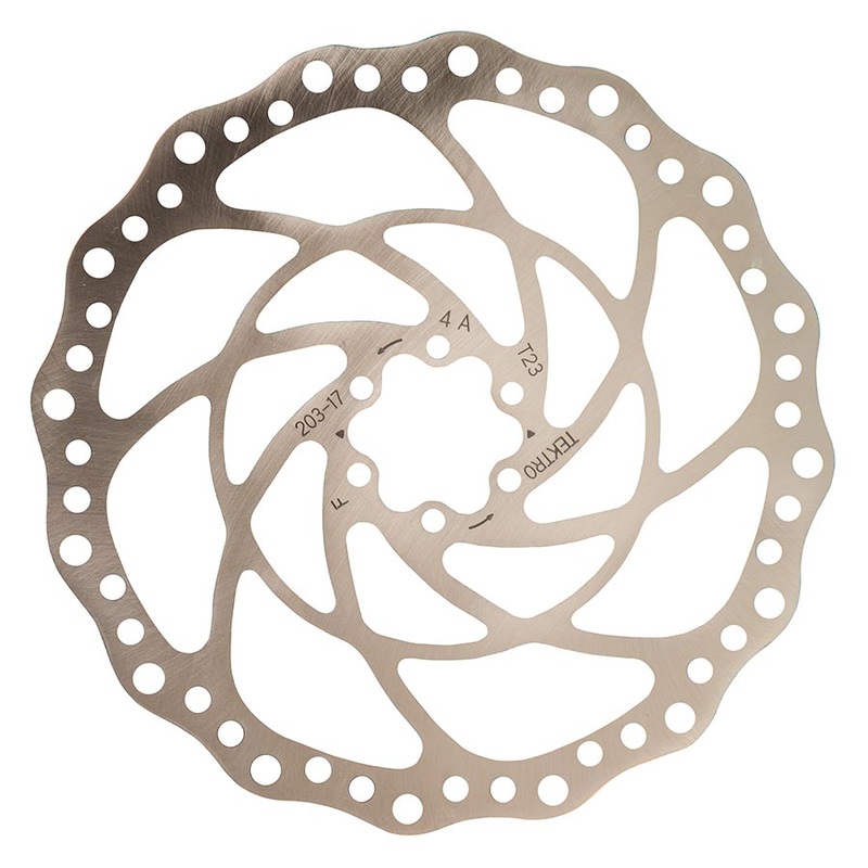 Tektro TR203-17 Disc Brake Rotor – 203mm 6-Bolt 2.3mm Thickness