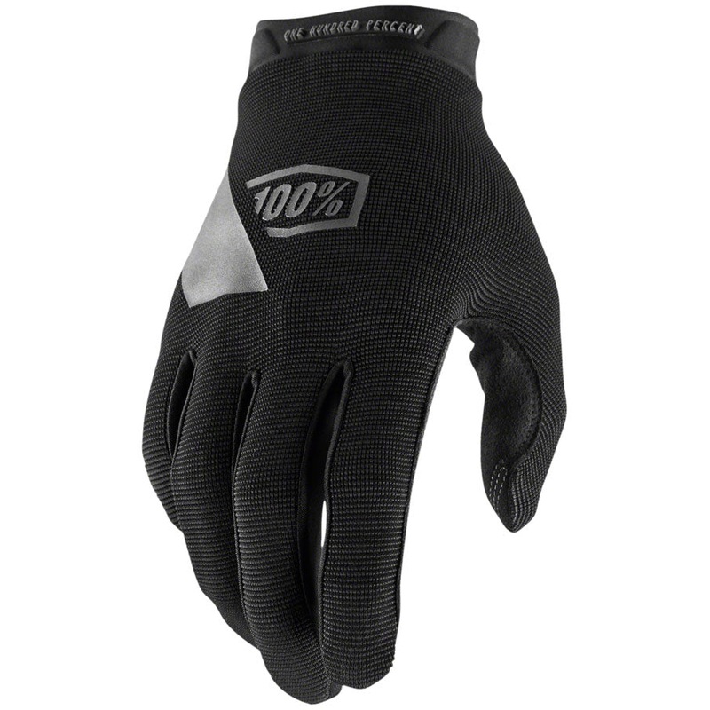 100% Ridecamp Gloves – Black Full Finger Womens Large