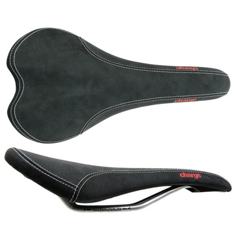 Charge Bikes Spoon Saddle CrMo – Black/Red Logo